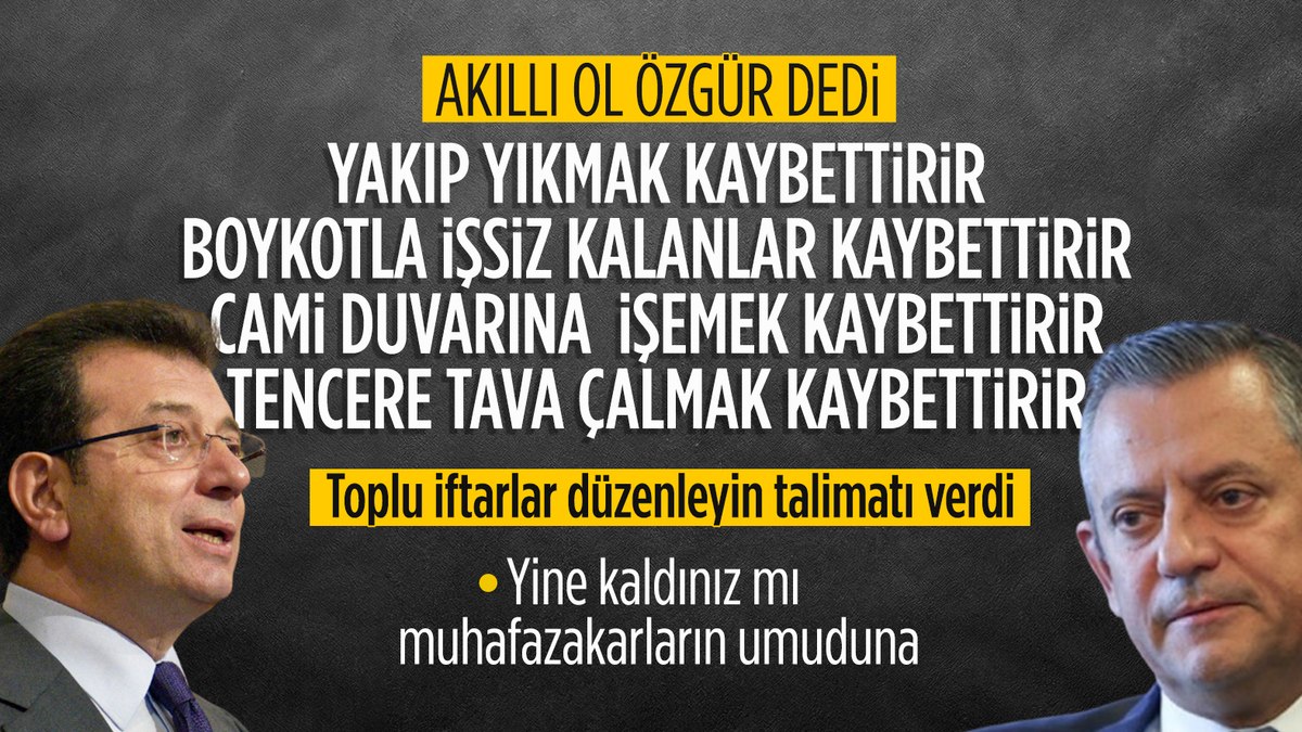 Özgür Özel, Ekrem İmamoğlu’ndan aldığı talimatları duyurdu