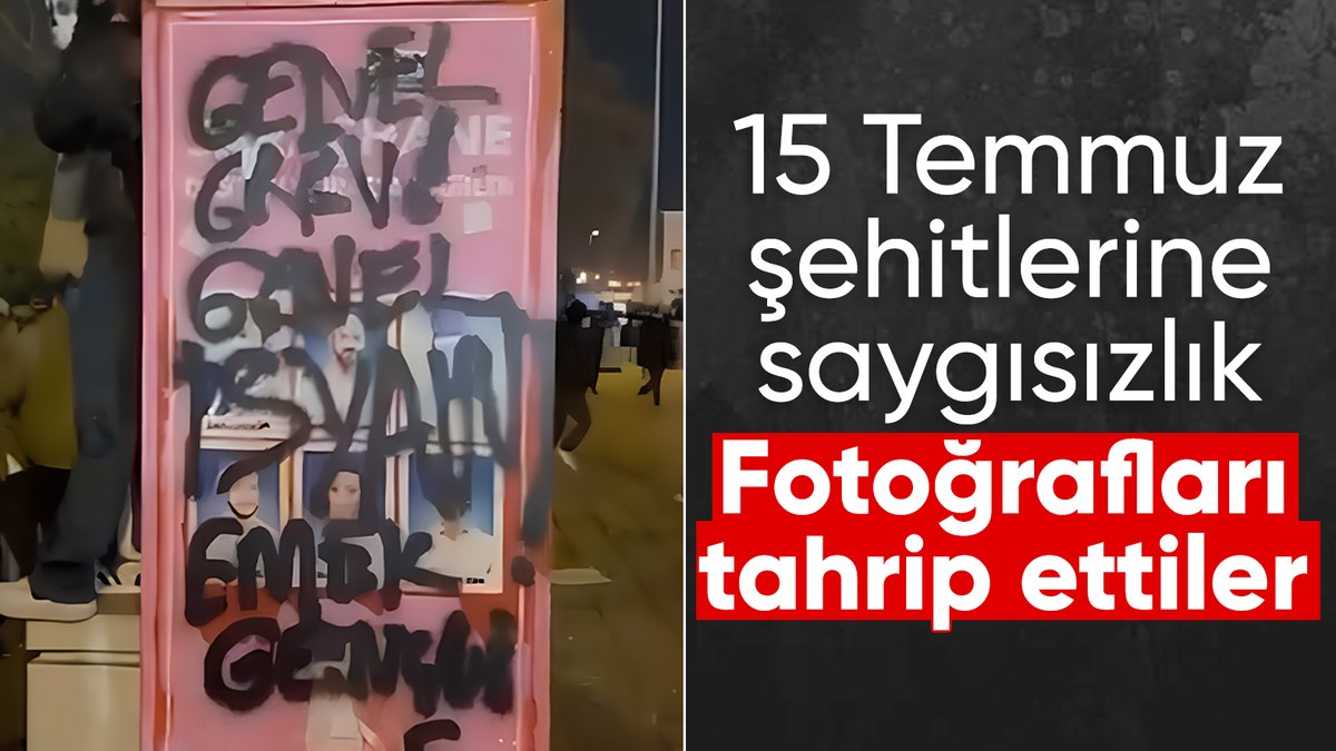 Saraçhane’de eylemcilerden 15 Temmuz şehitlerine saygısızlık