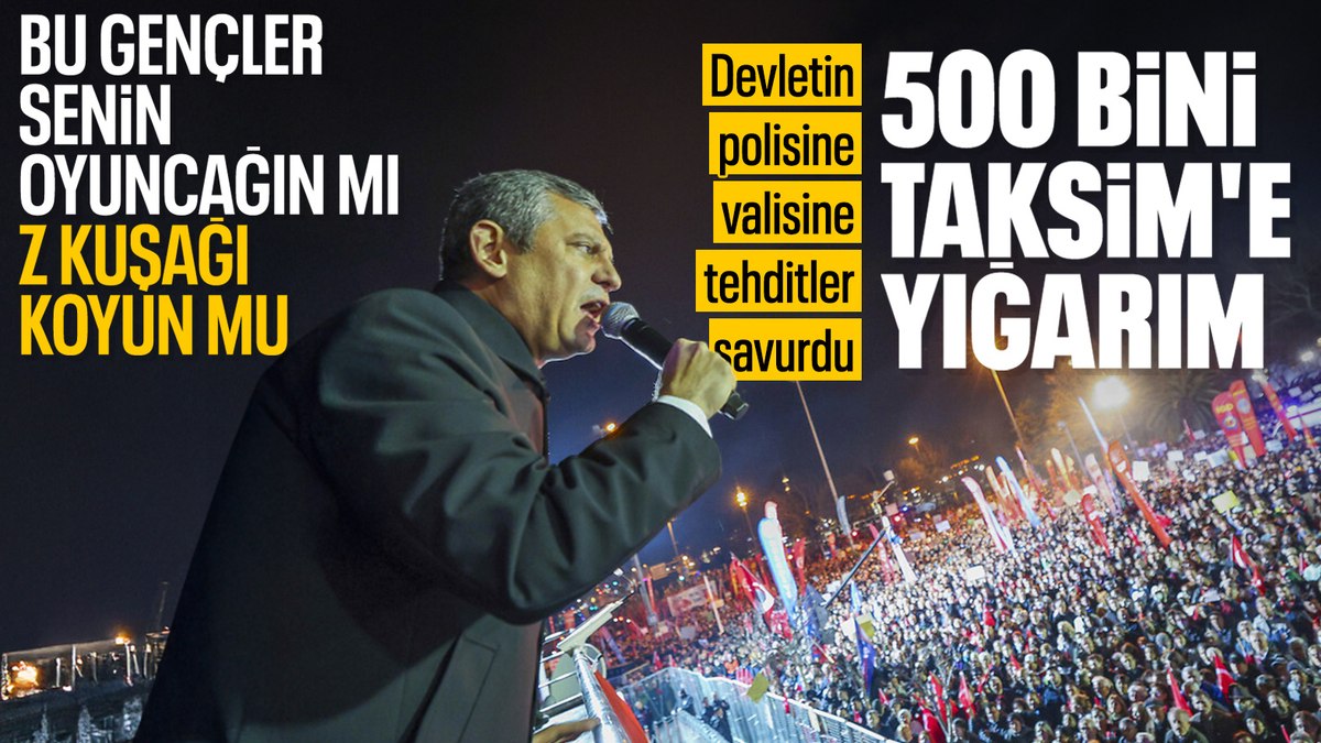 Özgür Özel’den Vali Davut Gül’e tehdit: Alnını karışlarım